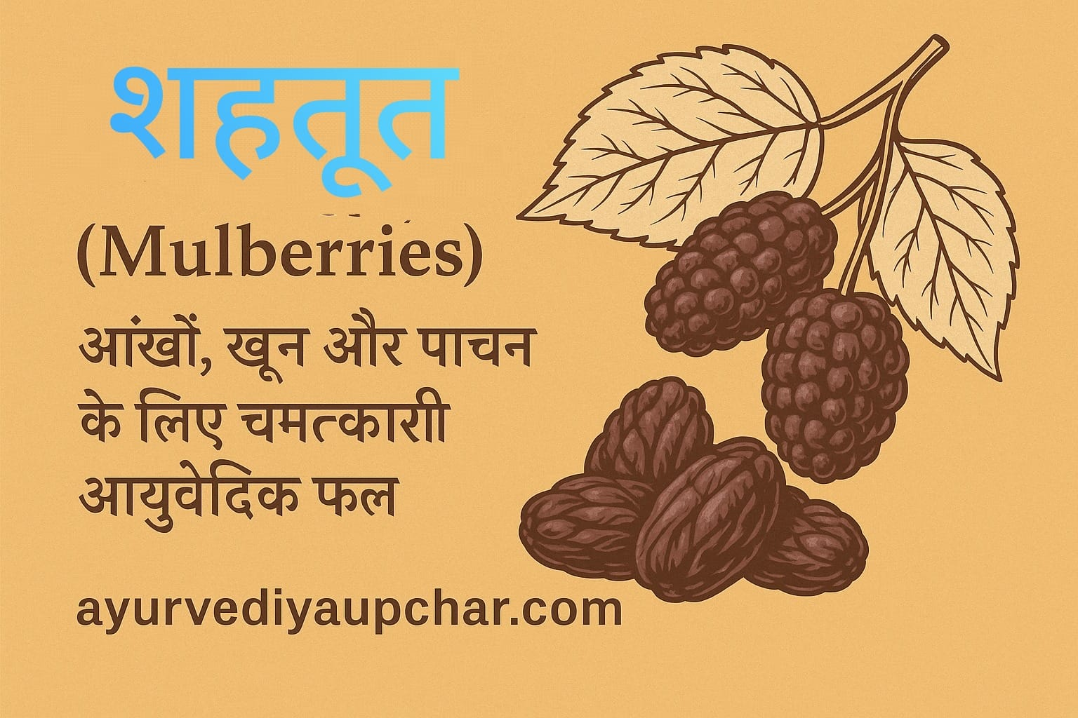 "शहतूत (Mulberries) – आंखों, खून और पाचन के लिए चमत्कारी आयुर्वेदिक फल"