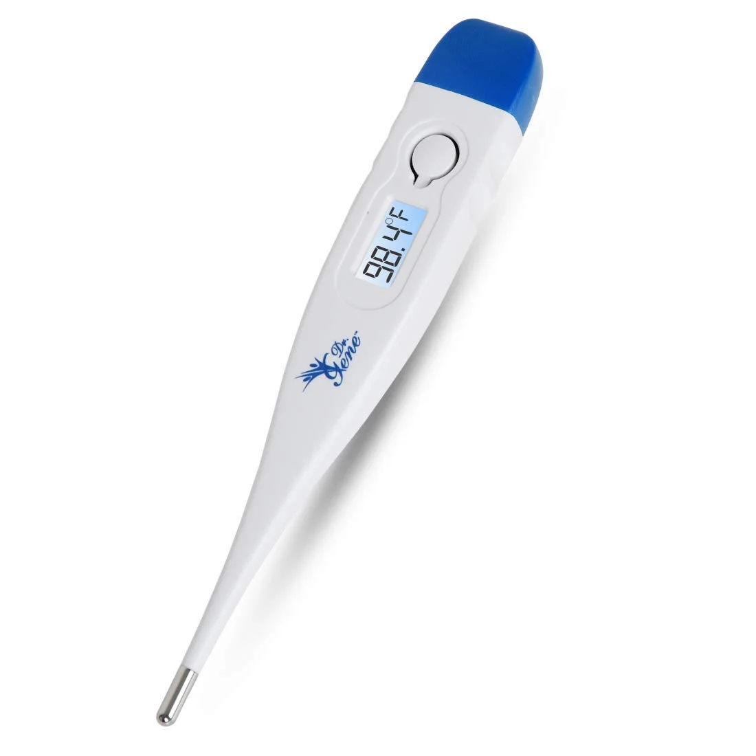 AccuSure MT-1027 Mercury-Free Digital Thermometer Transparent Storage Case White
