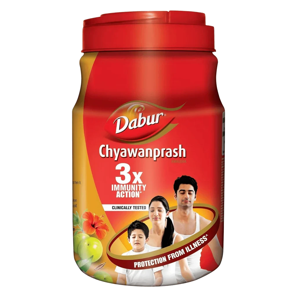 Dabur Chyawanprash | 3X Immunity Action | Builds Strength, Stamina & Overall Health - 500g
