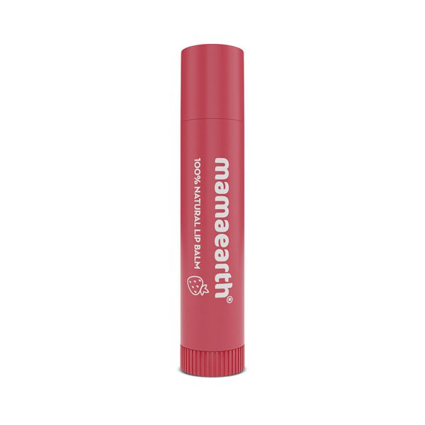 Mamaearth Nourishing Tinted 100% Natural Lip Balm with Vitamin E and Strawberry for Dry & Chapped Lips