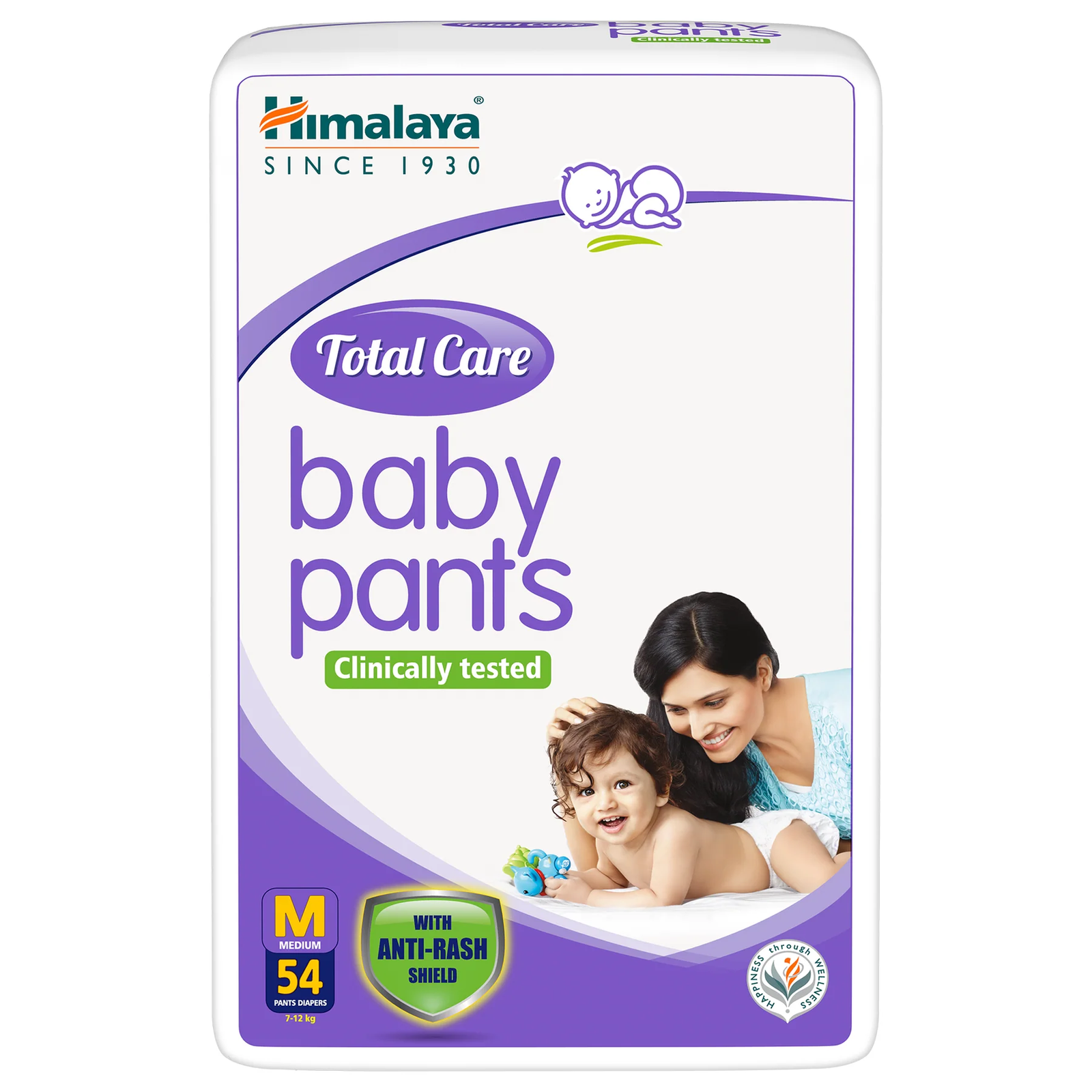 Himalaya Baby Diapers M(7-12)kg 54s