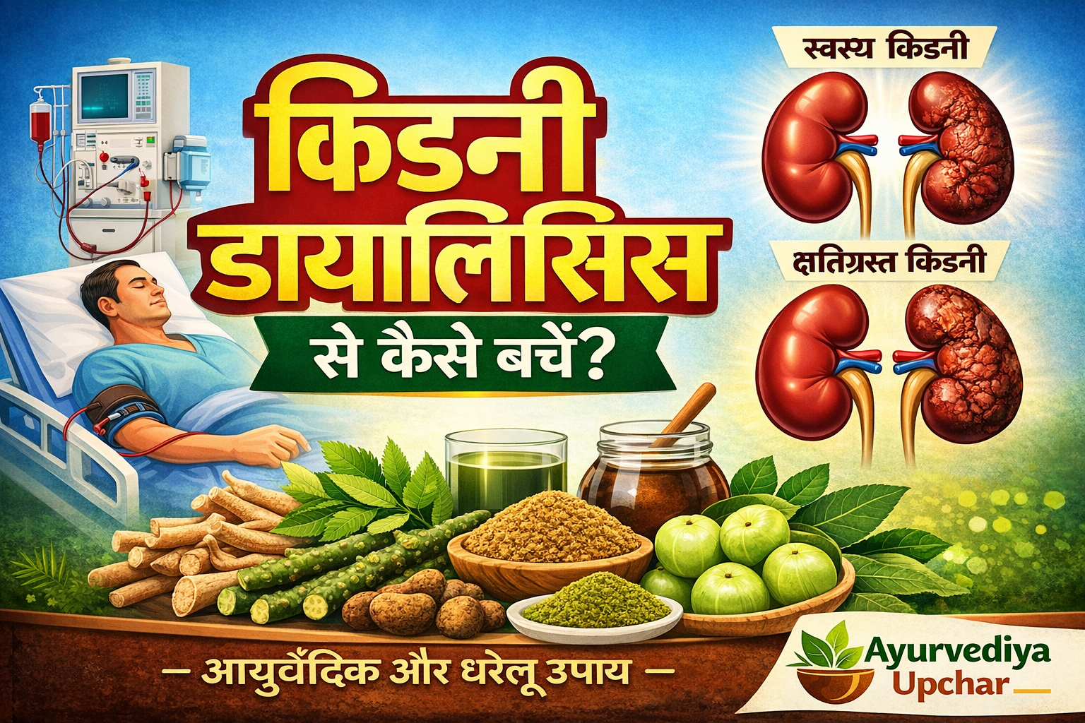 किडनी डायलिसिस से कैसे बचें? (आयुर्वेदिक और घरेलू उपाय)